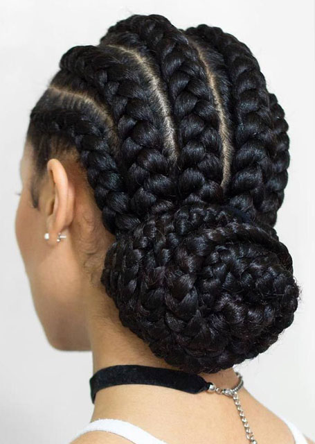 21 peinados con trenzas de Cornrow o africanas 7