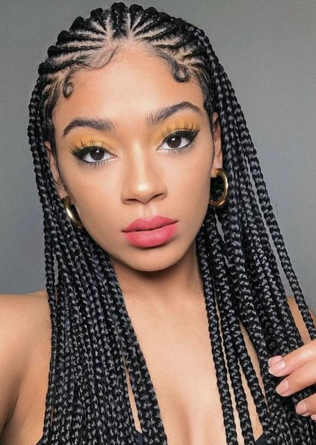 21 peinados con trenzas de Cornrow o africanas 8