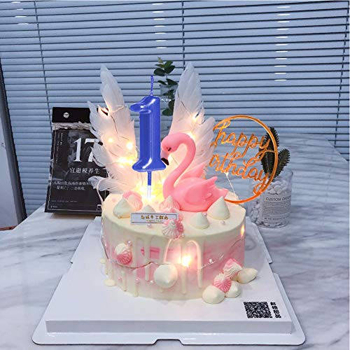 10 velas numéricas para tarta de cumpleaños, decoración de tartas, con números de 0 a 9, tonos brillantes, para fiesta de cumpleaños, celebración de fiestas, dorado/plateado/oro rosa 4