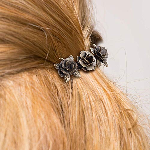 14 Piezas de Clips de Pelo Vintage Pinza de Pelo en Forma de Hoja Bronce Clip de Cabello en Forma para Mujeres Chicas