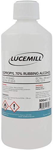 500 ml (0,5 l) de alcohol isopropílico al 70 %. Alcohol antiséptico de primeros auxilios