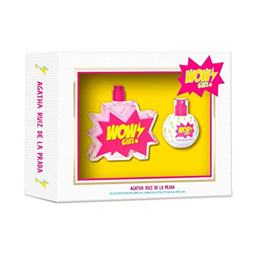 Agatha Ruiz de la Prada Perfume Wow Girl Colonia 50 Vapo + Bubble Colonia 30Vp, Pack de 1