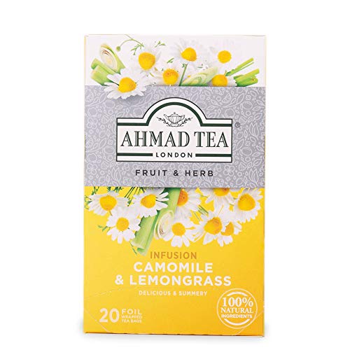 Ahmad Tea - Camomile & Lemongrass Tea Infusion 20 Bags - 30g