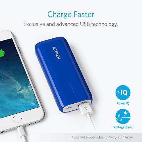 Anker Astro E1 6700mAh Cargador portátil Ultra Compacto Batería Externa con tecnología PowerIQ para iPhone, iPad, Samsung, Nexus, HTC, Huawei y más (Azul)