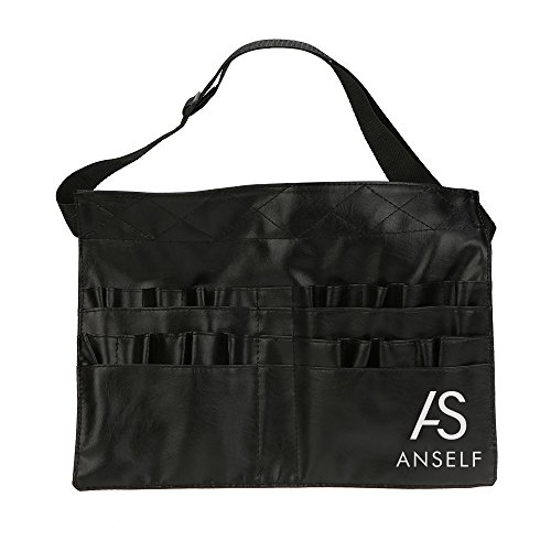 Anself - Bolsa delantal de maquillador profesional para brochas de maquillaje cosmético