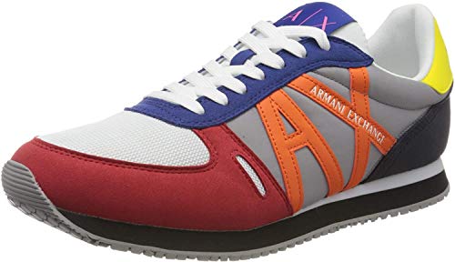 Armani Exchange Sneaker, Zapatillas para Hombre, Multicolor (Multicolor K492), 43 EU