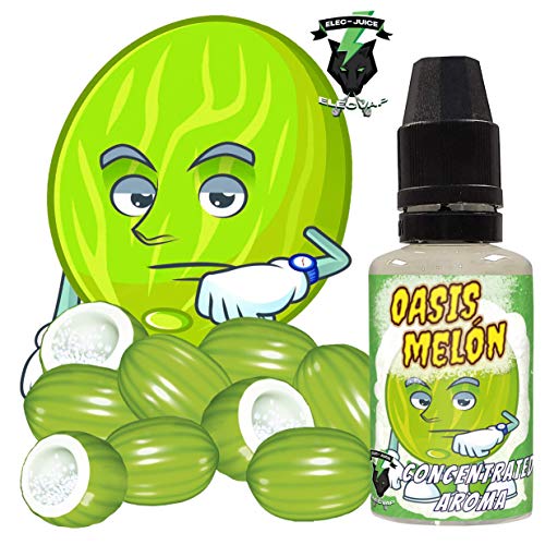 Aroma Concentrado OASIS MELON | 30ML | ElecVap | Sin Nicotina: 0MG | E-Liquido para Cigarrillos Electronicos - E Liquidos para Vaper