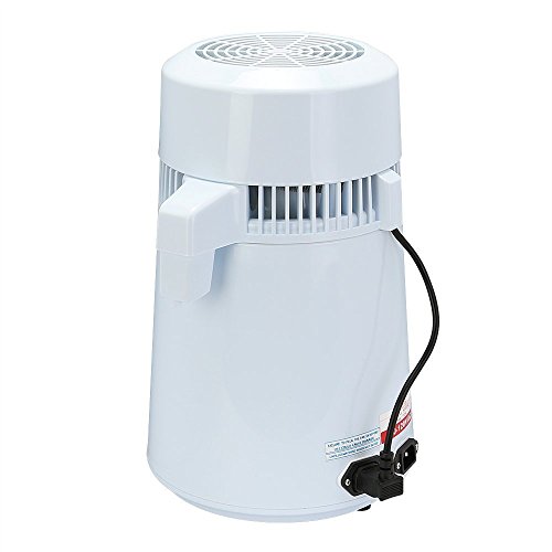 Autovictoria Destilador de agua Purificador Water Distiller Destilador de agua pura Filtros Destilación de agua 4L de acero inoxidable interno con botella de colección