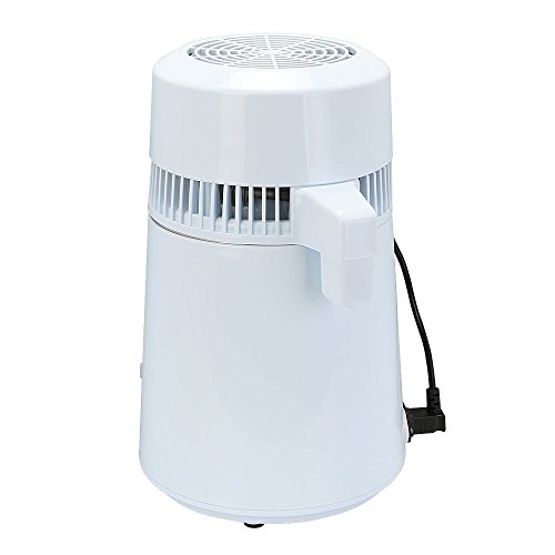 Autovictoria Destilador de agua Purificador Water Distiller Destilador de agua pura Filtros Destilación de agua 4L de acero inoxidable interno con botella de colección