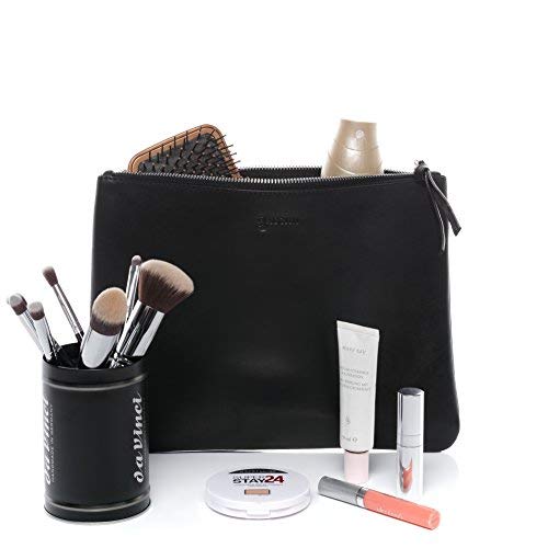 BACCINI® Estuche cosméticos Mel Bolsa de cosméticos Neceser Maquillaje Piel Negro