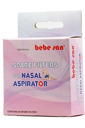 BEBE SAN® 20 FILTROS DE REPUESTO, UNIVERSAL Ø 12 MM, PARA EL ASPIRADOR NASAL BEBE SAN