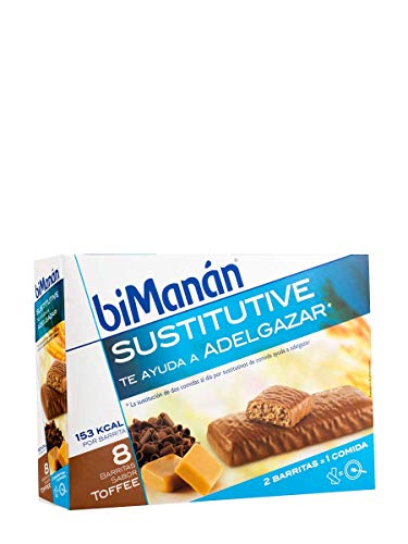 Bimanán - Barritas toffee sustitutive bimanán