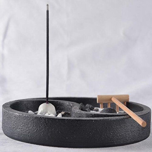 Bluelover Tai Ji Yoga Meditación Zen Jardín Arena Kit Tealight Incienso Titular Decoración Curación Espíritu De Quemador Conjunto