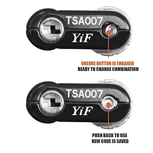 BV - Candado Combinacion, para Equipaje, candado Maleta, Par de candados, candado TSA.