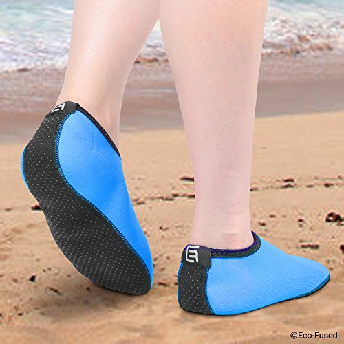 Calcetines de Agua para Mujeres – Extra Cómodos – Protege contra la Arena, Agua fría/Caliente, UV, Rocas/guijarros – Calzado fácil para Nadar, Voleibol de Playa, Snorkel, Vela, Surf, Yoga, Caminar