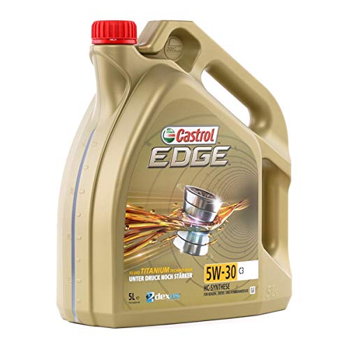 Castrol EDGE - Lubricante con Titanium FST de 5 l, con viscosidad 5W-30 y conforme con la especificación C3