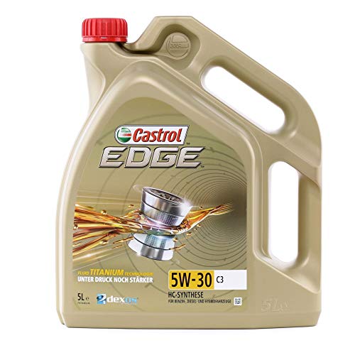 Castrol EDGE - Lubricante con Titanium FST de 5 l, con viscosidad 5W-30 y conforme con la especificación C3