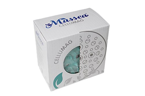 CelluMag - Cepillo para masaje anticelulítico con imanes contra la piel de naranjaPara una piel tersa, masajes, bienestar y belleza (Turquesa)