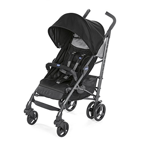 Chicco Liteway 3 - Silla de paseo ligera y compacta, soporta hasta 22kg, color negro (Jet Black)