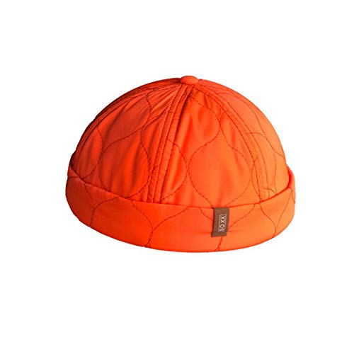 Clape Watch - Gorra de Trabajo Commando de Pana de Pana sin Llama con diseño de Flor de león, Caqui (CT28-Orange)