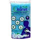 Cleanet Plus: Esponja jabonosa desechable grosor y suavidad extra 1,9cm (±0,1cm) - Con aloe vera y camomila - 10 paquetes x 10 unidades - 100 unidades - 12x20cm 150grs