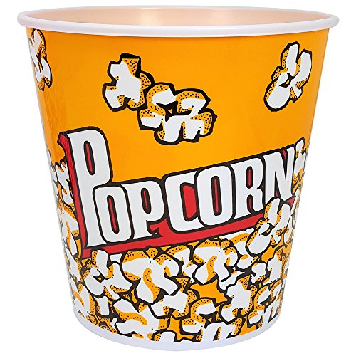 com-four® 4X Cubo de Palomitas para el Cine en casa - Bol de Palomitas de maíz, Cada uno con una Capacidad de 2,8 litros (04 Piezas)