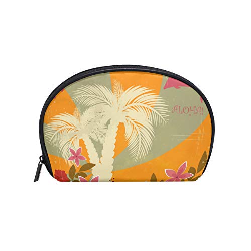 COOSUN - Bolsa de maquillaje hawaiana para mujer