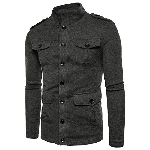 Covermason Chaqueta Hombre Negro, Abrigo de diseño de Moda de Invierno de los Hombres