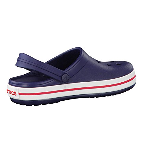 Crocs Crocband Clog K, Zuecos con Correa Unisex-Bambini, BLU (Navy/Red), 32/33 EU