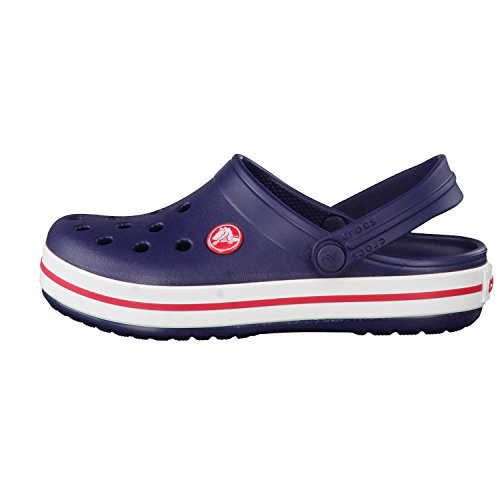 Crocs Crocband Clog K, Zuecos con Correa Unisex-Bambini, BLU (Navy/Red), 32/33 EU