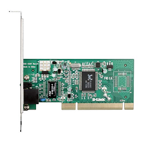 D-Link DGE-528T – Tarjeta PCI Gigabit Ethernet RJ45 (10/100/1000 Mbps), Compatible con Windows, Windows Server, Linux y MacOS