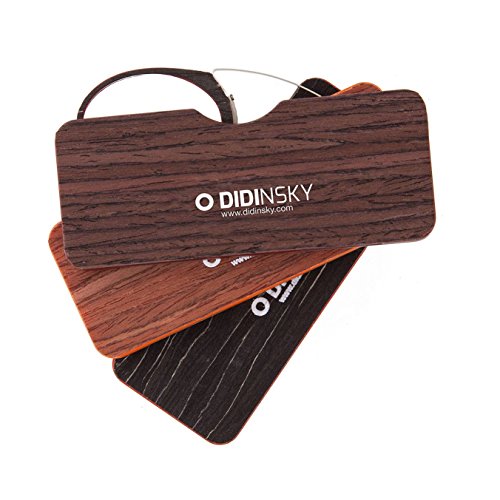 DIDINSKY Gafas de lectura sin patillas graduadas para hombre y mujer transparentes. Gafas de presbicia para hombre y mujer retro o vintage para vista cansada. 3 acabados y 5 graduaciones – ORSAY WOOD