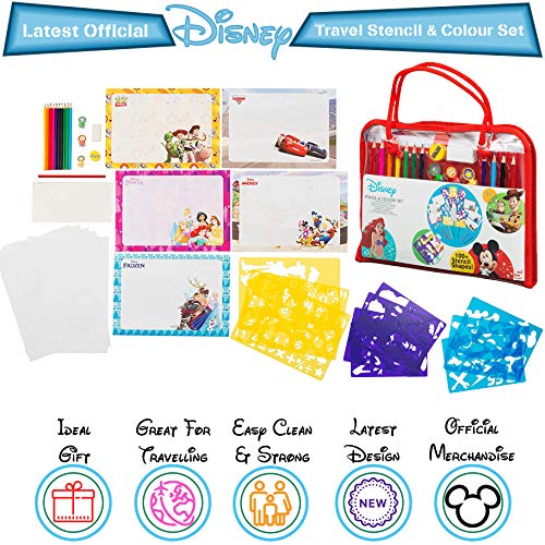 Disney Maletin de Dibujo para Niñas y Niños Kit de Manualidades