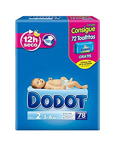 Dodot Etapas T.2 Primeros Meses 4 - 8 Kg - 78 unidades