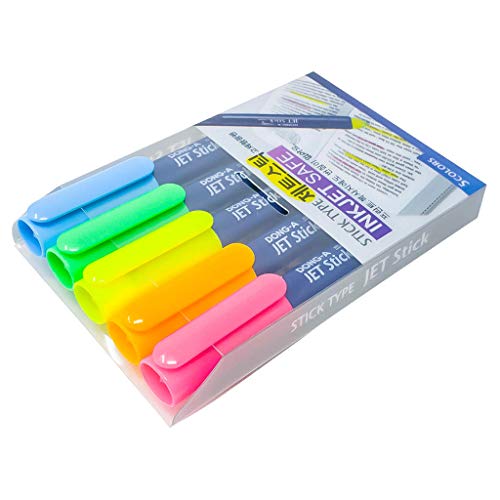 Donga Inkjet Safe Jet Stick Rotuladores fluorescentes de gel sólido