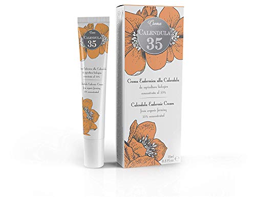 Dulàc - Crema Eudérmica De Caléndula - 15 ml - LA MÁS CONCENTRADA - Para el cuidado de tu piel - con Pantenol y Vitamina F - 100% Made in Italy - Calendula 35