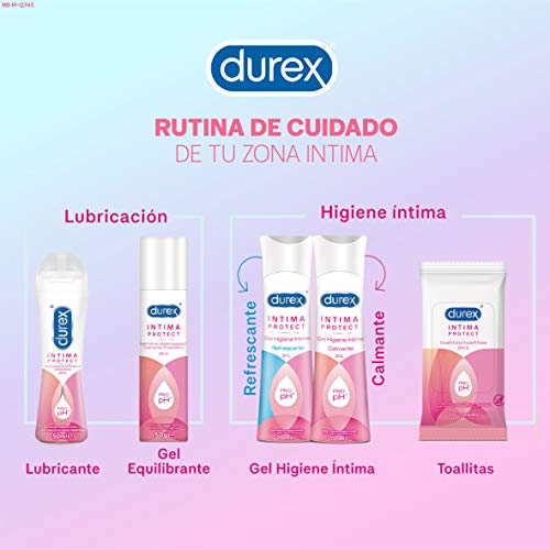 Durex Íntima Protect Gel Higiene Íntima Refrescante 2In1, Fórmula Pro-Ph, Hipoalergénico Y Libre De Colorantes Artificiales - 200 ml