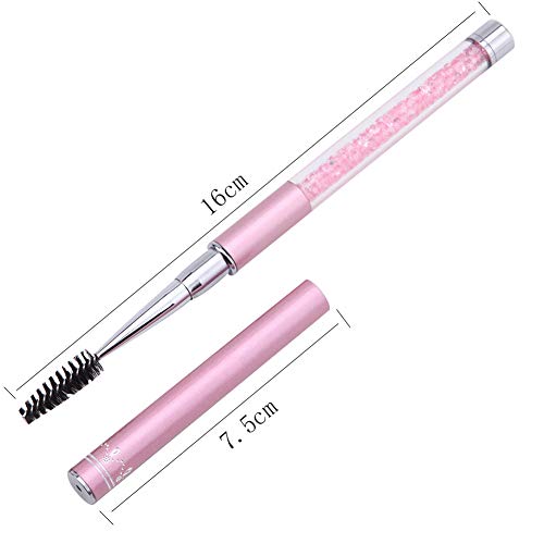 Ebanku 2 Piezas Cepillos de Pestañas, Varitas Rimel Pinceles Eyelash Brush de Maquillaje Máscara de Maquillaje Aplicador