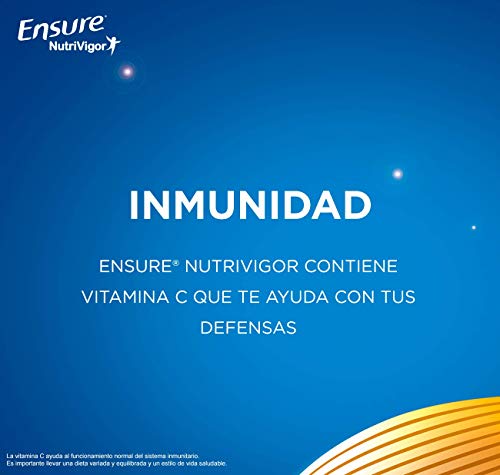 Ensure Nutrivigor - Complemento Alimenticio para Adultos, con HMB, Proteínas, Vitaminas y Minerales, como el Calcio - Sabor Chocolate - Pack de 4 Botellas x 220 ml