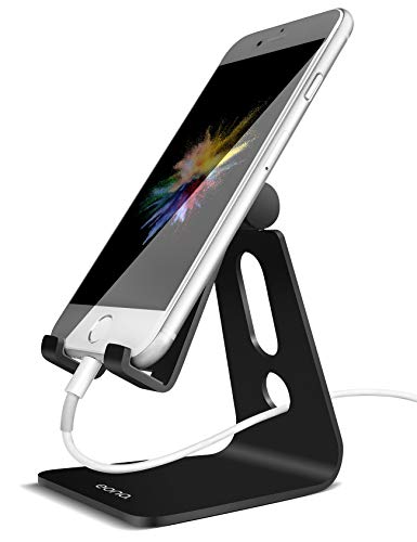 Eono by Amazon - Soporte Móvil, Multiángulo Soporte Teléfono : Soporte Dock Base para Smartphones para Phone XS MAX XR X 8 7 6 Plus 5 4, Samsung S10 S9 S8 S7, Huawei, Otras Smartphones - Negro