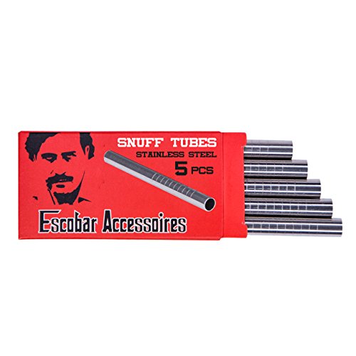 Escobar Accessoires - tubos de aspiración fabricados en acero inoxidable higiénico, con grabado - 60 mm - 5 unidades