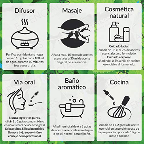 Essenciales - Aceite Esencial de Árbol de Té, 100% Puro, 100ml | Aceite Esencial Melaleuca Alternifolia - Tonificante, Antiséptico y Antifúngico