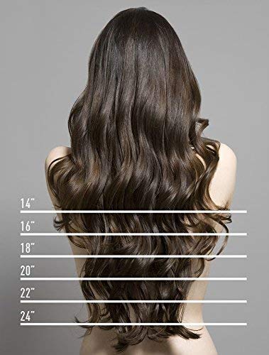 Extensiones de Cabello Natural con Hilo Invisible Sin Clip Pelo Sintético Una Pieza Rizada Postizos de Pelo Pelucas 20"(50cm,90g,Castaño Claro mezcla Rubio Ceniza)