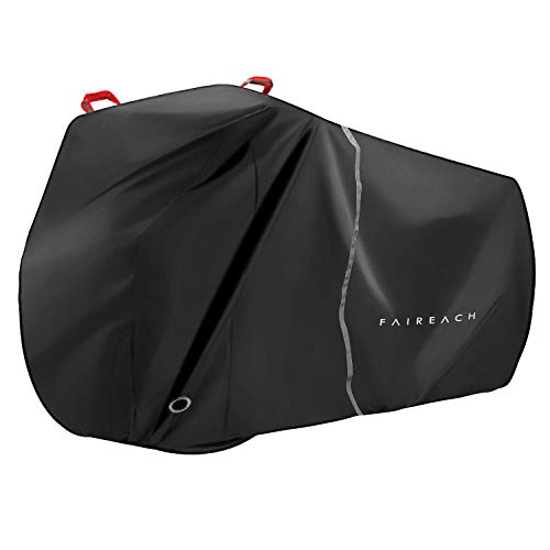 Funda Bicicleta Exterior Impermeable, Cubierta Bicicleta con Tejido 210D Premium, contra Lluvia Sol Polvo para Bicicletas de Montaña y Carretera, Funda Bicicleta Plegable con Bolsa de Almacenamiento