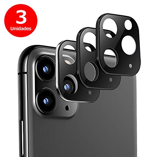 G-Color Protector Cámara/Cámara Trasera Lente iPhone 11 Pro/Pro Max, [3 Unidades], [Alta definición] [9H de Dureza] Cristal Vidrio Templado para iPhone 11 Pro/Pro Max