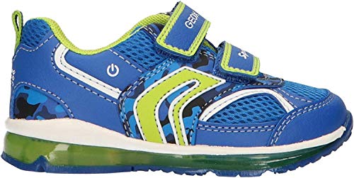 Geox B Todo Boy A, Zapatillas para Bebés, Azul (Royal/Lime C4344), 24 EU