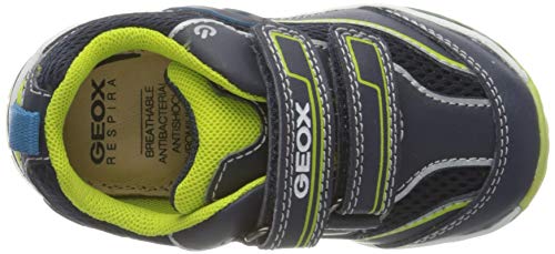 Geox B Todo Boy A, Zapatillas para Niños, Azul (Navy/Lime C0749), 21 EU