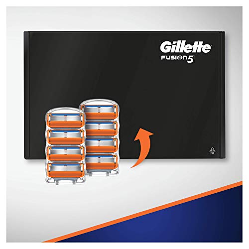 Gillette Fusion5 Maquinilla de Afeitar, paquete apto para el buzón de correos, 8 unidades