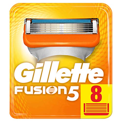 Gillette Fusion5 Maquinilla de Afeitar, paquete apto para el buzón de correos, 8 unidades