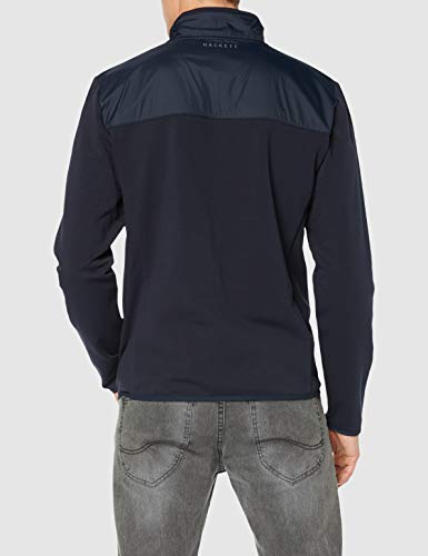 Hackett Amr Hybrid FZ Sudadera, Multicolor (Blue/Navy 5AU), Large para Hombre